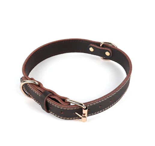 Cowhide Leather Neck Ring for Pets