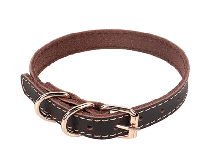 Cowhide Leather Neck Ring for Pets